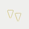 Kris Nations Tiny Triangle Hoop Earrings - Image 2