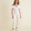 Classic V-Neck Tee in White - Image 4