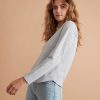 Valery Reversible Top in Sapphire/Sapphire Heather - Image 2