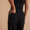 Vera Belted Jumpsuit in Black - Image 4