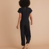 Vera Belted Jumpsuit in Black - Image 3