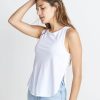 Side Tulip Tank in White - Image 4