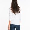Longsleeve Slub Hi-Low Crewneck - White - Image 3