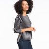 Breton Striped Shirt in Black and Grey - Image 2
