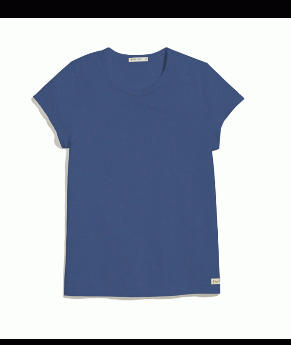 Women's Signature Crew in Faded Navy