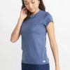 Women's Signature Crew in Faded Navy - Image 2