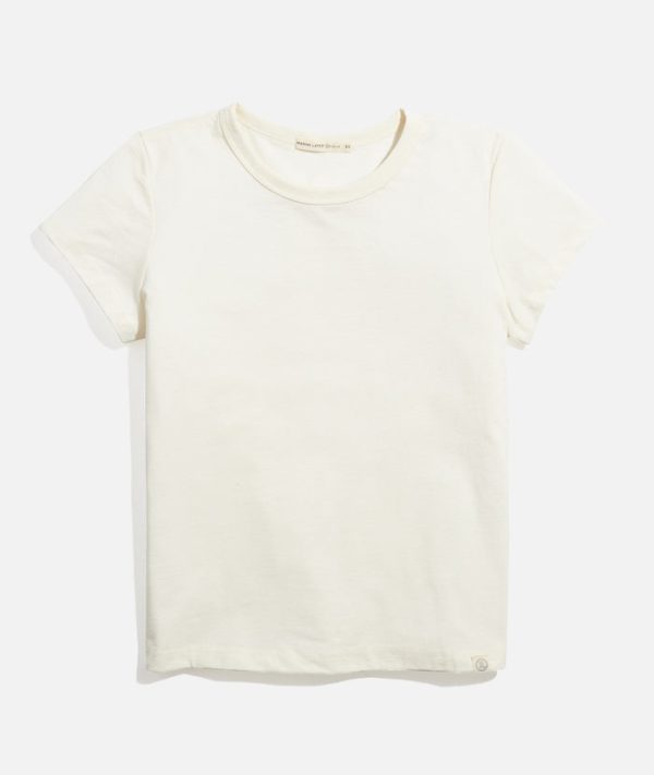 Women's Re-Spun Signature Crew in Natural