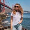Women's Signature Crew in White - Image 2
