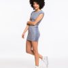 Tweed Shirt Dress - Blue - Image 3