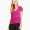 Slub V-neck - Raspberry - Image 2