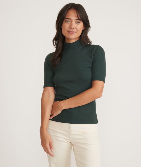 Lexi Rib Mock Neck Top