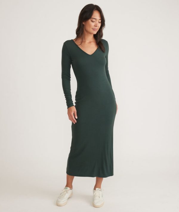 Lexi Rib V-Neck Maxi Dress