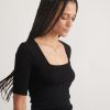 Lexi Rib Square Neck Top - Image 3