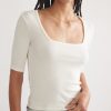 Lexi Rib Square Neck Top - Image 2