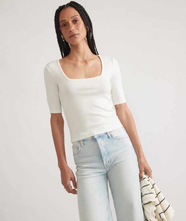 Lexi Rib Square Neck Top