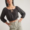 Tiana Double Cloth Cropped Blouse - Image 4