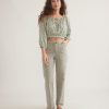 Tiana Double Cloth Cropped Blouse - Image 6