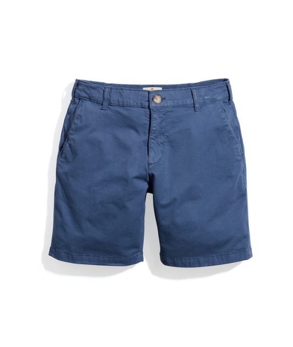 7" Stretch Twill Chino Short in China Blue