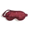 Washable Silk Sleep Mask in Rhododendron Lightning Bolt Print - Image 2