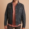 Waxed Canvas Trucker in Dark Grey - Image 2