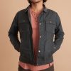 Waxed Canvas Trucker in Dark Grey - Image 3