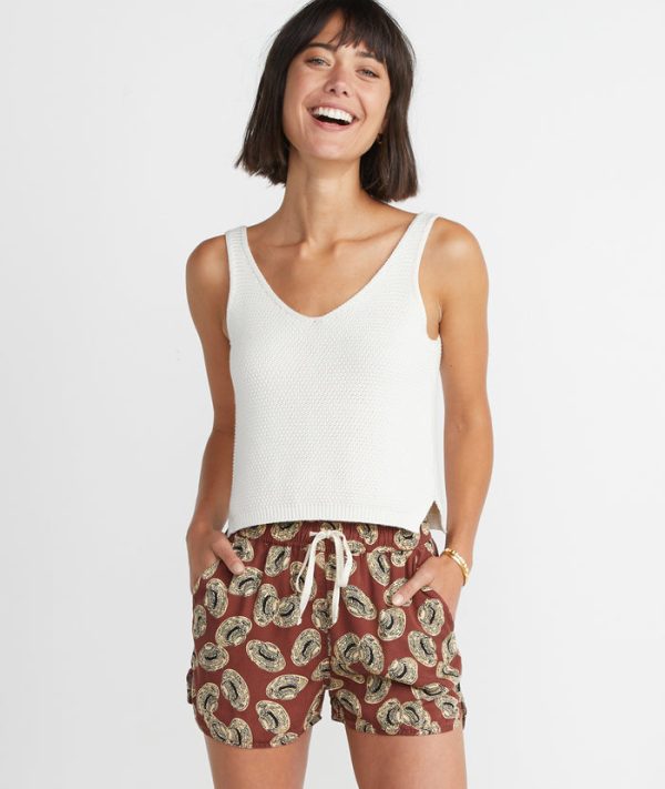 Beach Short in Hat Print