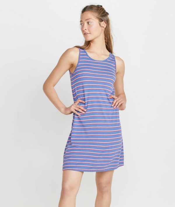 Alana Tank Dress in Dahlia Stripe