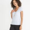 Slub U-neck - Halogen Blue - Image 3