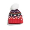Fair Isle Beanie in Red - Image 2