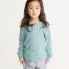 Mini Double Knit Henley in Surf Green - Image 3