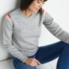 Banks Crewneck in Light Heather Grey - Image 6