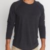 Double Knit Baseball Raglan in Faded Black - Image 4