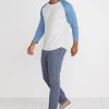 Baseball Raglan in Grey/Navy - Image 3
