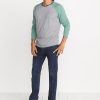 Baseball Raglan in Heather Grey/Dark Ivy - Image 4