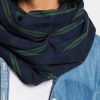 Woven Infinity Scarf - Green Plaid - Image 2