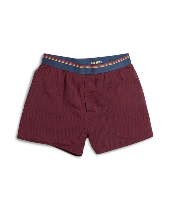 Best Boxers Ever in Navy/Red Stripe