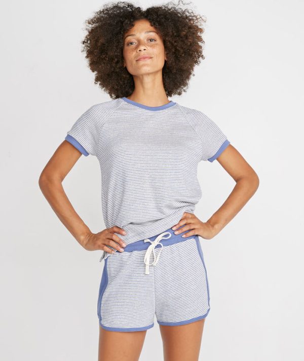 Weekend Short in Blue Stripe