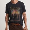 The Doors Unisex Tee in Faded Black - Image 3