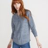 Double Knit Henley in Denim Flax - Image 2