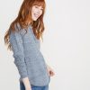 Double Knit Henley in Denim Flax - Image 3