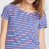 Boyfriend Pocket Tee in Dahlia Stripe - Image 2