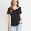 Boyfriend Pocket Tee - Black - Image 3