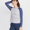 Brie Baseball Raglan in Navy - Image 2