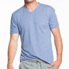 Melange V-Neck Tee - Periwinkle - Image 4