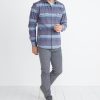 Camping Shirt in Blue Stripe - Image 4