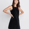 Cizon Velvet Shift Dress in Graphite - Image 2