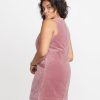 Cizon Velvet Shift Dress in Mauve - Image 8