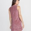 Cizon Velvet Shift Dress in Mauve - Image 3