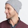 Heather Grey Cashmere Beanie - Image 2