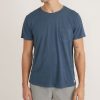 Relaxed Hemp Cotton Pocket Tee in Dark Denim - Image 2